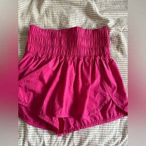 Pink Free People Movment running shorts